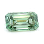 5.04 ct lab-grown fancy vivid green diamond, emerald cut | Sapphire Row · cut7