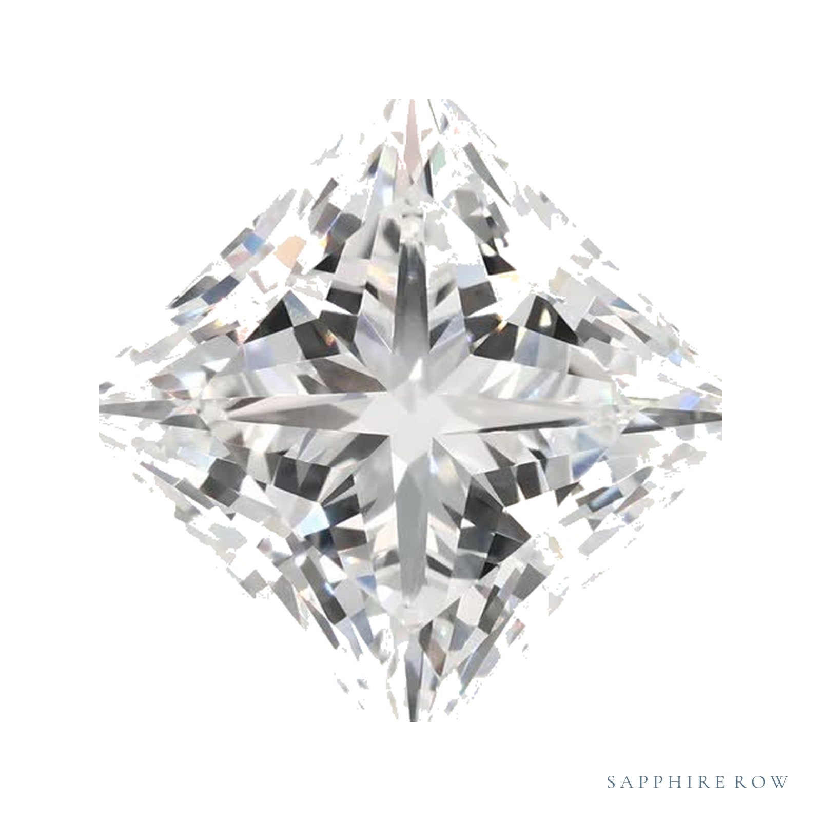 5.04 ct lab-grown diamond, square cut | Sapphire Row · cut4