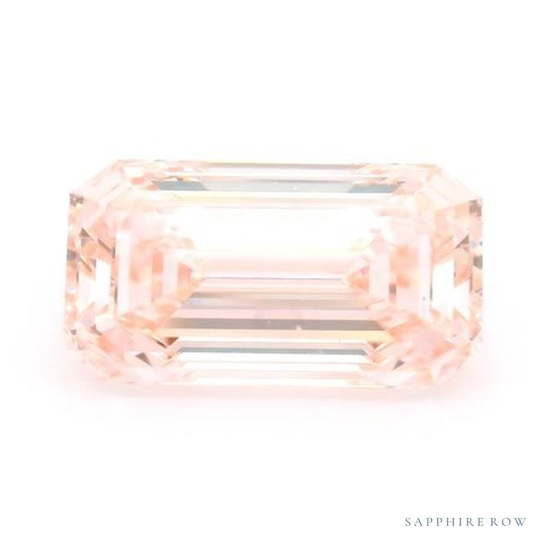 5.02 ct lab-grown fancy intense pink diamond, emerald cut | Sapphire Row · cut6