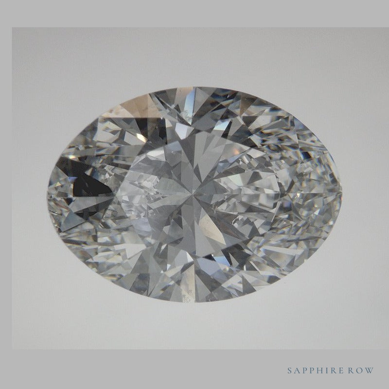 5.02 ct lab-grown diamond, oval cut | Sapphire Row · cut6