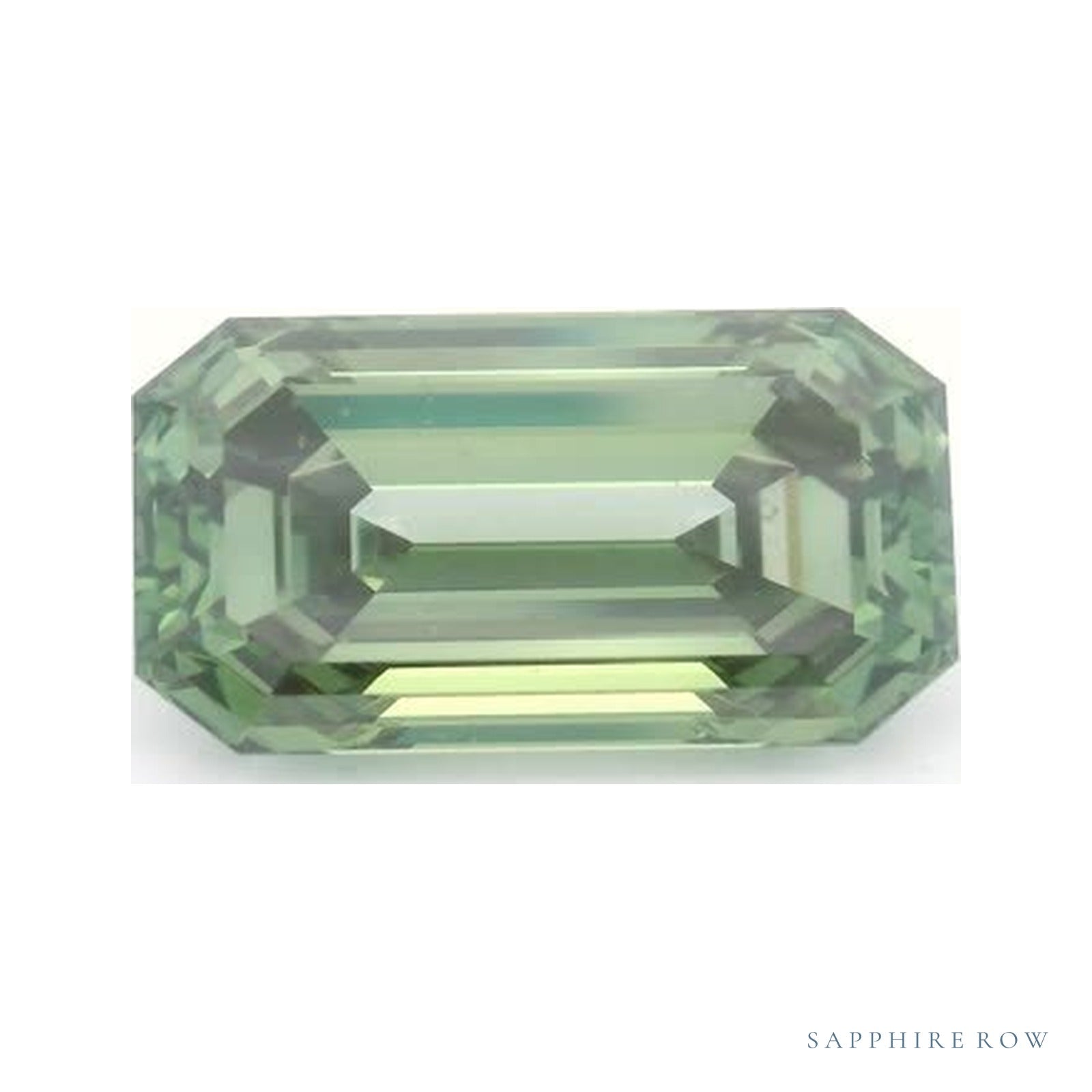5.01 ct lab-grown fancy vivid green diamond, emerald cut | Sapphire Row · cut4
