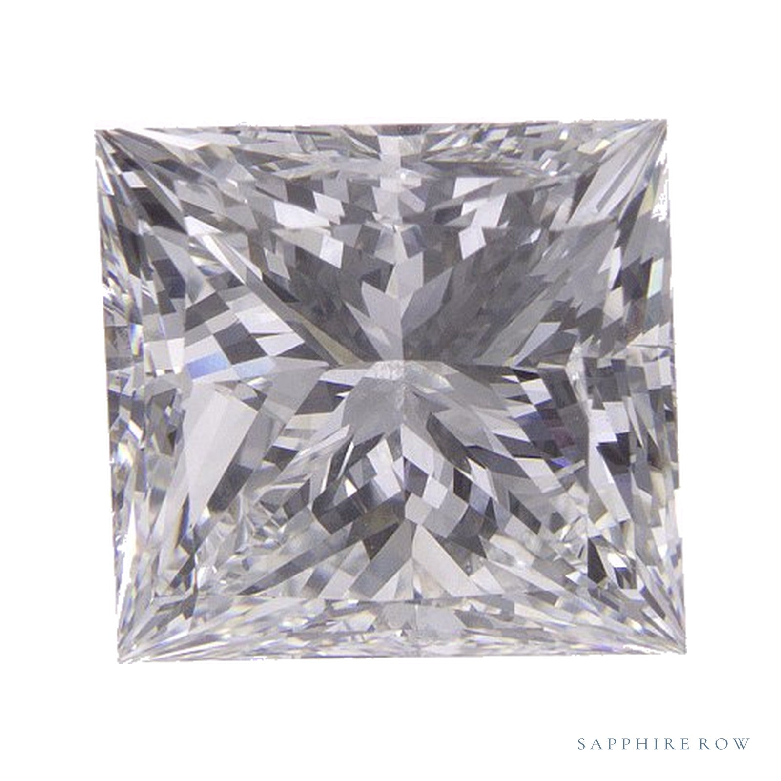 5.00 ct lab-grown diamond, square cut | Sapphire Row · cut4