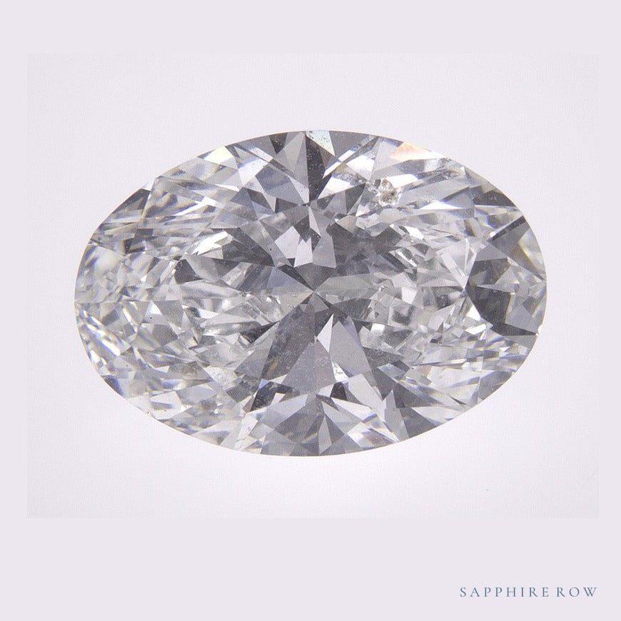 4.99 ct lab-grown diamond, oval cut | Sapphire Row · cut6