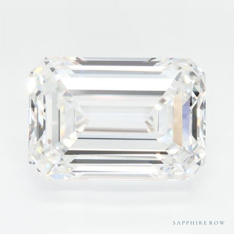 4.86 ct lab-grown diamond, emerald cut | Sapphire Row · cut6
