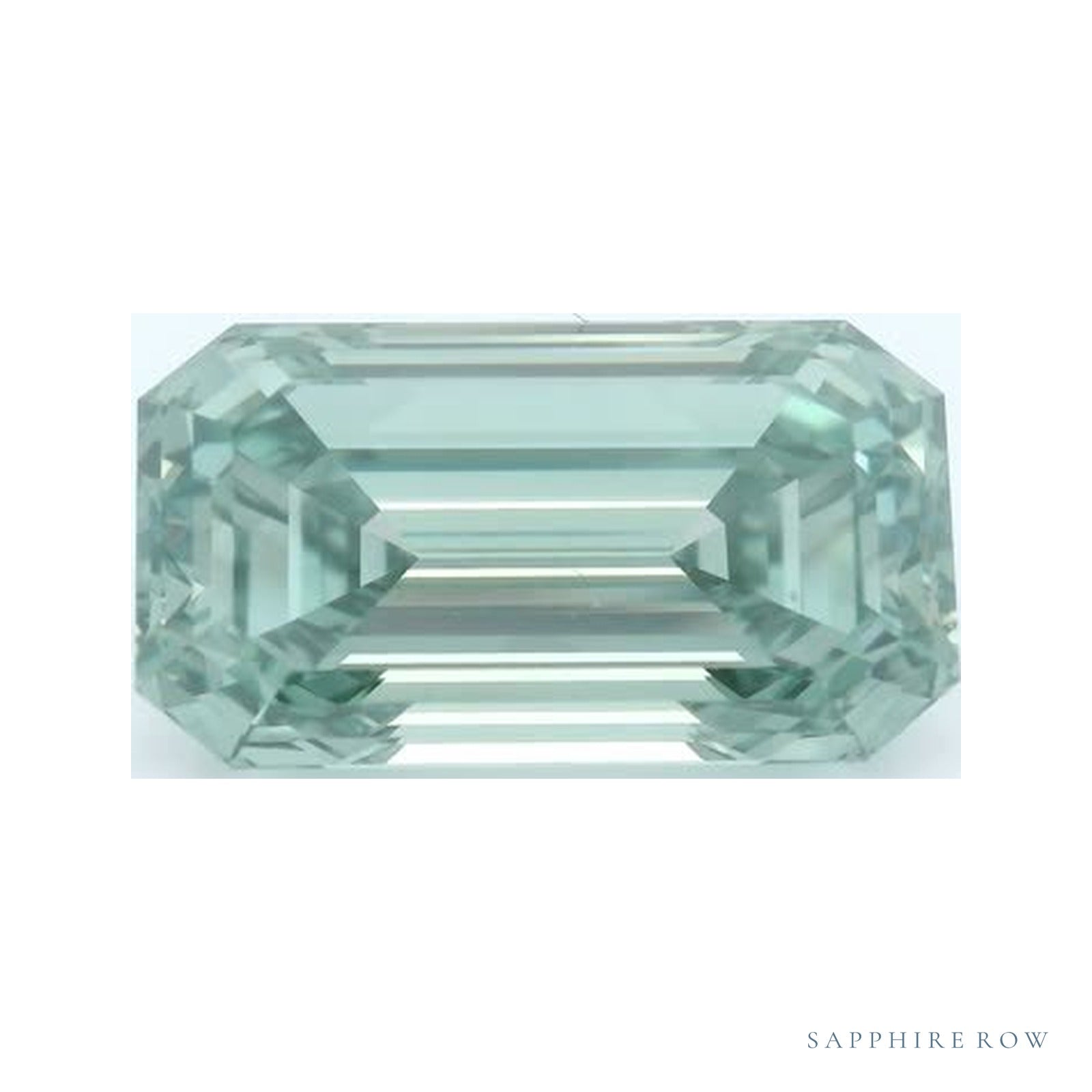 4.67 ct lab-grown fancy vivid green diamond, emerald cut | Sapphire Row · cut4