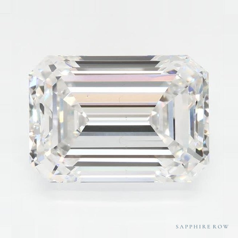 4.62 ct lab-grown diamond, emerald cut | Sapphire Row · cut6