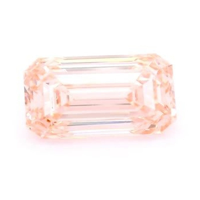 4.58 ct lab-grown fancy vivid pink diamond, emerald cut | Sapphire Row · cut7