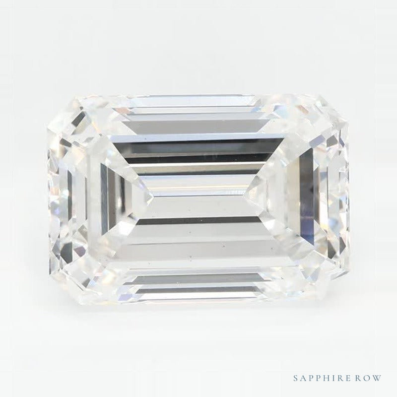 4.39 ct lab-grown diamond, emerald cut | Sapphire Row · cut7