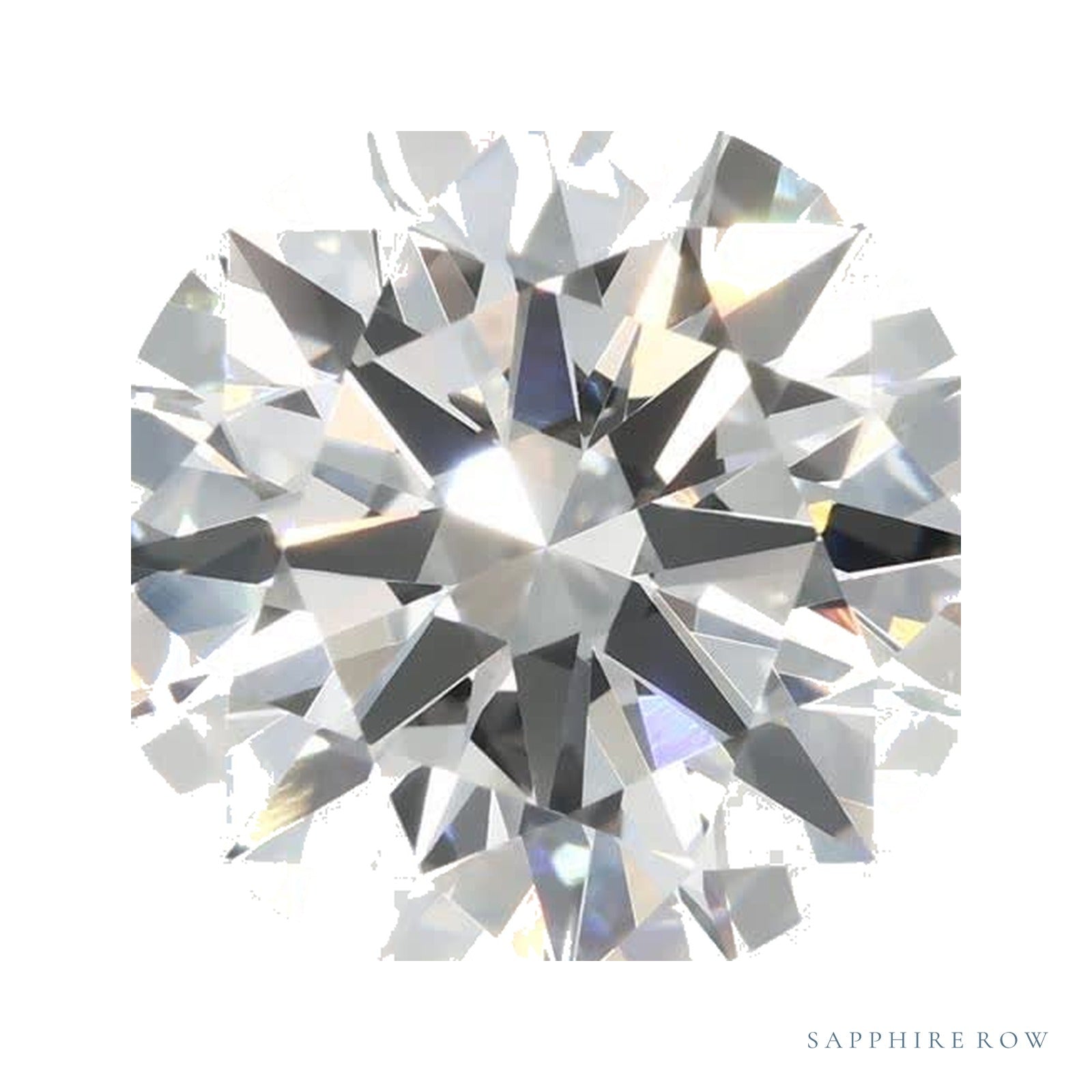 4.38 ct lab-grown diamond, round cut | Sapphire Row · cut4