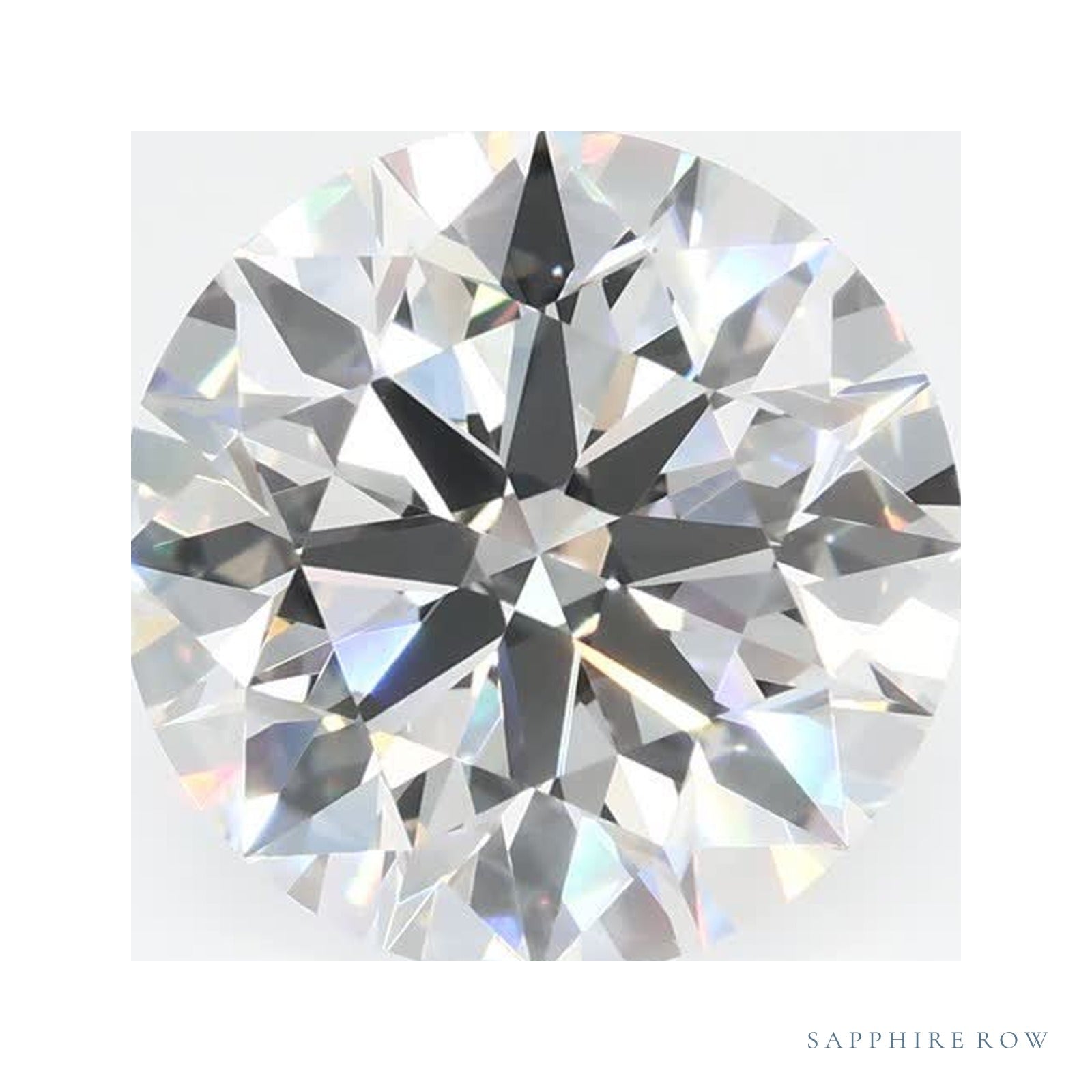 4.35 ct lab-grown diamond, round cut | Sapphire Row · cut4