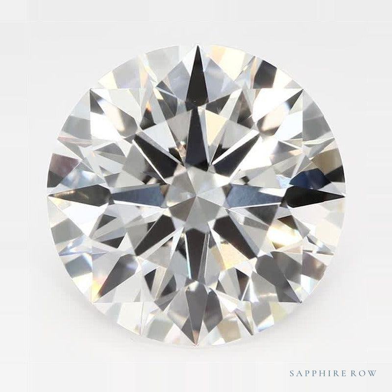4.25 ct lab-grown diamond, round cut | Sapphire Row · cut7