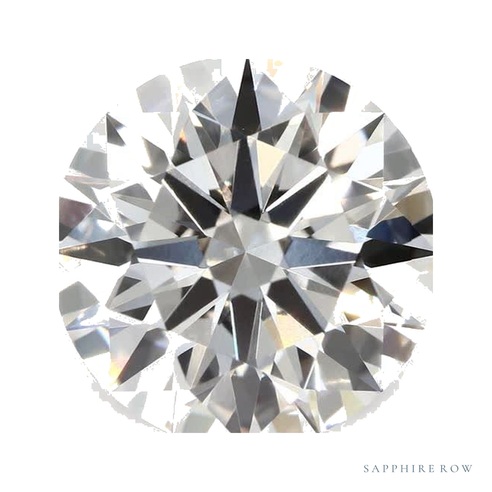 4.25 ct lab-grown diamond, round cut | Sapphire Row · cut4