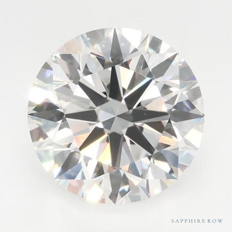 4.25 ct lab-grown diamond, round cut | Sapphire Row · cut7