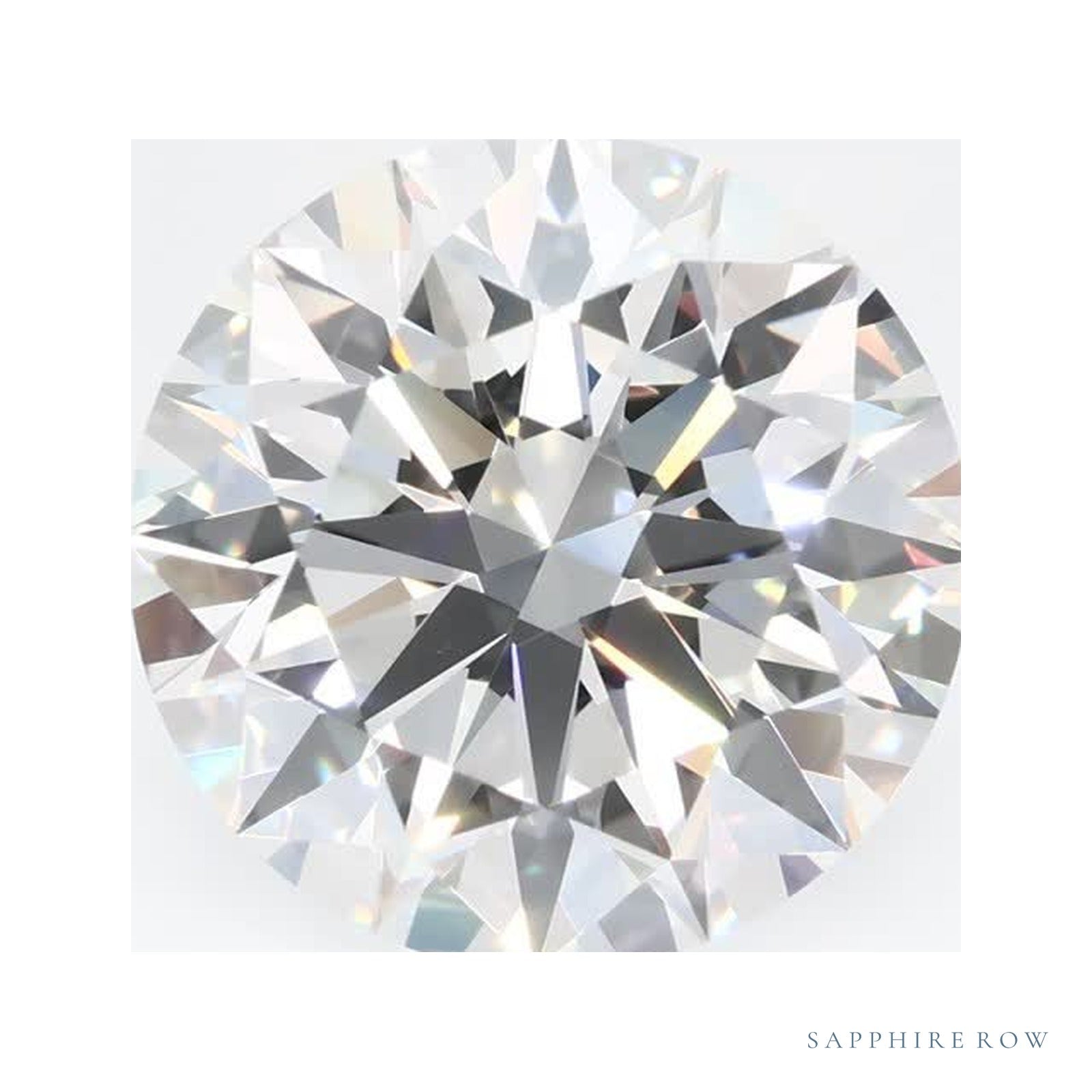 4.24 ct lab-grown diamond, round cut | Sapphire Row · cut4