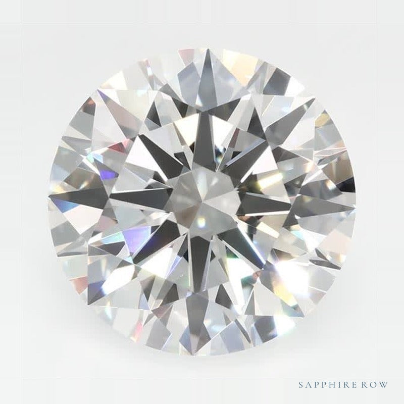 4.19 ct lab-grown diamond, round cut | Sapphire Row · cut7