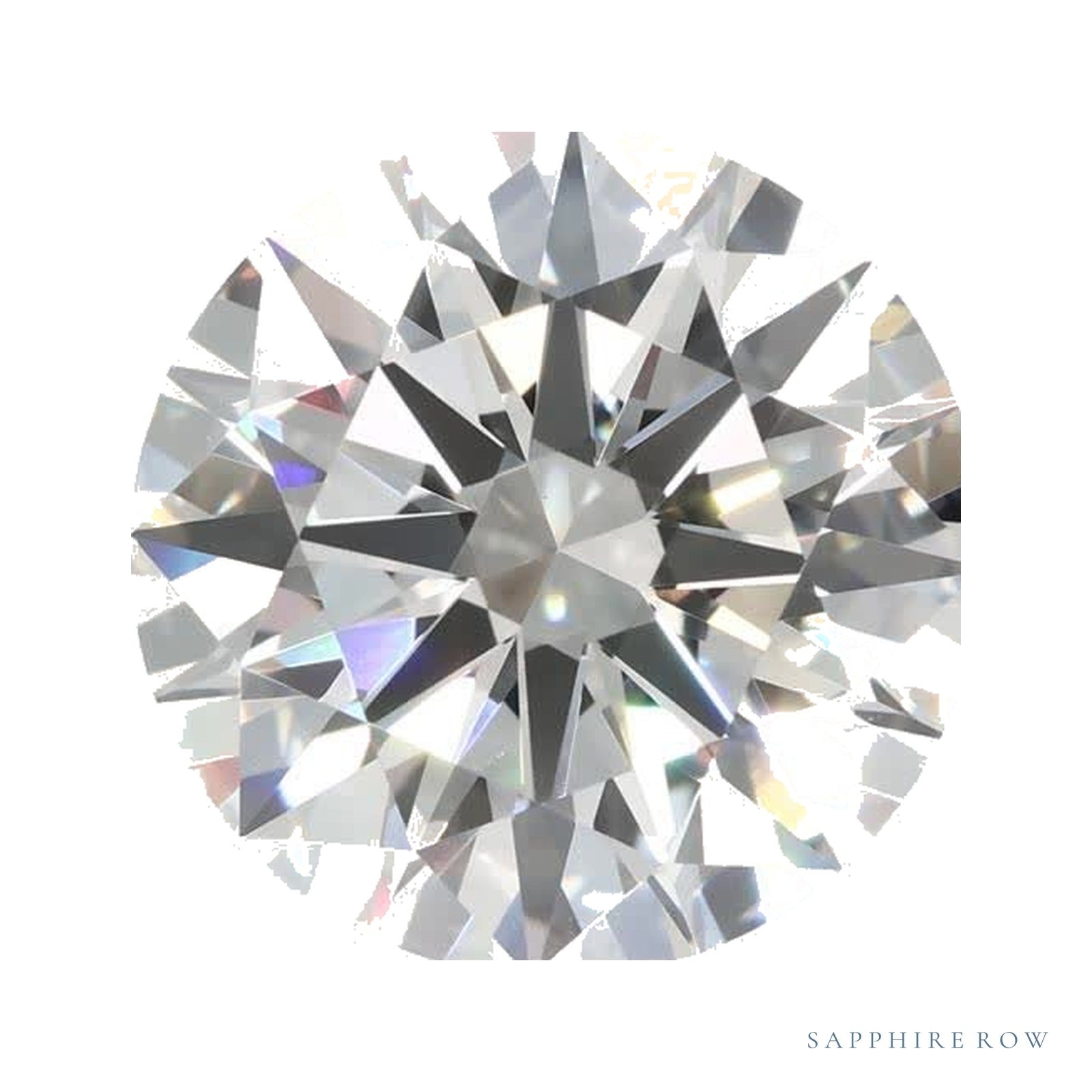 4.19 ct lab-grown diamond, round cut | Sapphire Row · cut4
