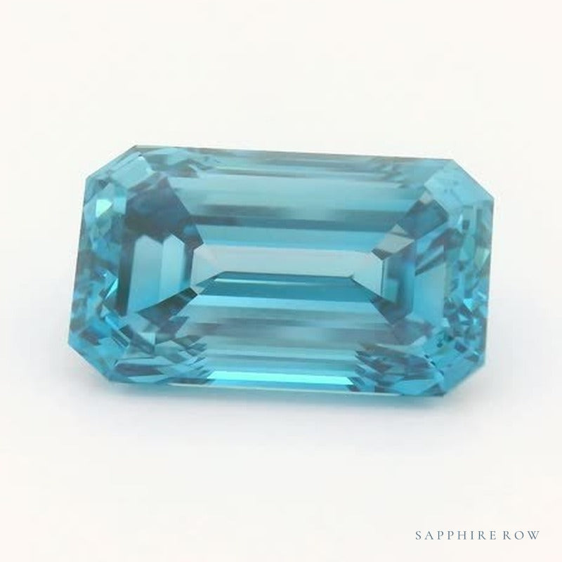 4.17 ct lab-grown fancy vivid blue diamond, emerald cut | Sapphire Row · cut7