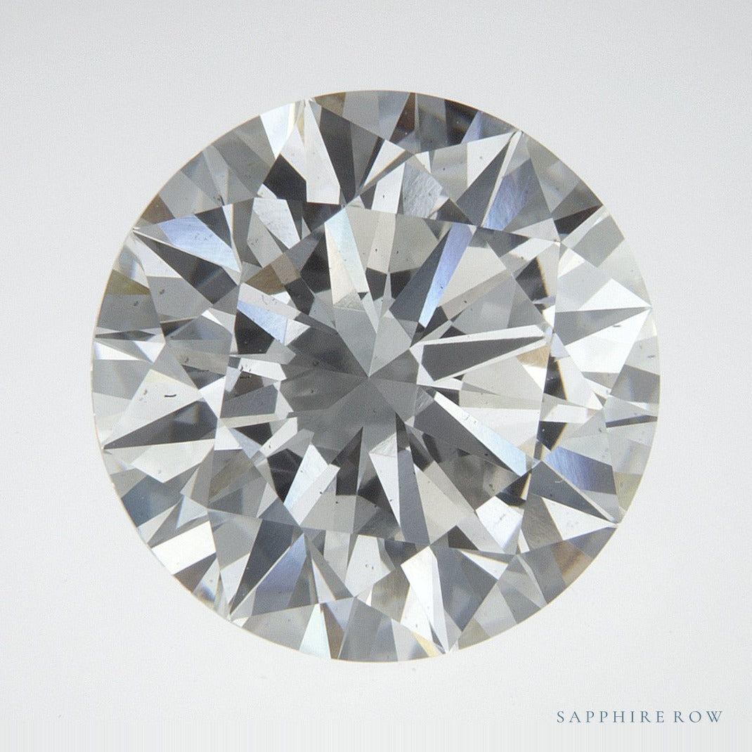 4.10 ct lab-grown diamond, round cut | Sapphire Row · cut7