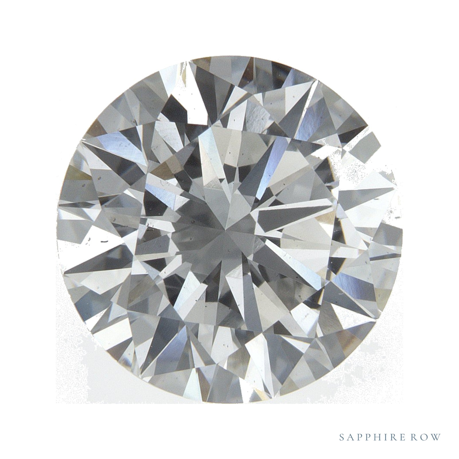 4.10 ct lab-grown diamond, round cut | Sapphire Row · cut4