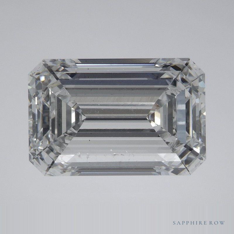4.10 ct lab-grown diamond, emerald cut | Sapphire Row · cut6