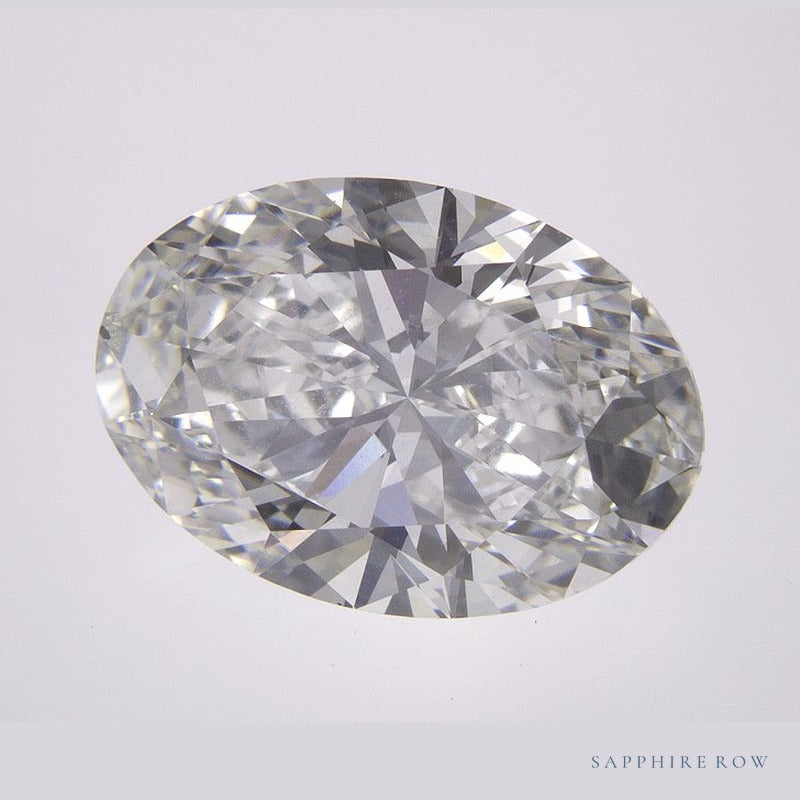 4.09 ct lab-grown diamond, oval cut | Sapphire Row · cut6