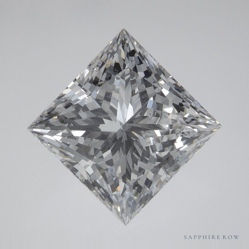 4.09 ct lab-grown diamond, square cut | Sapphire Row · cut7