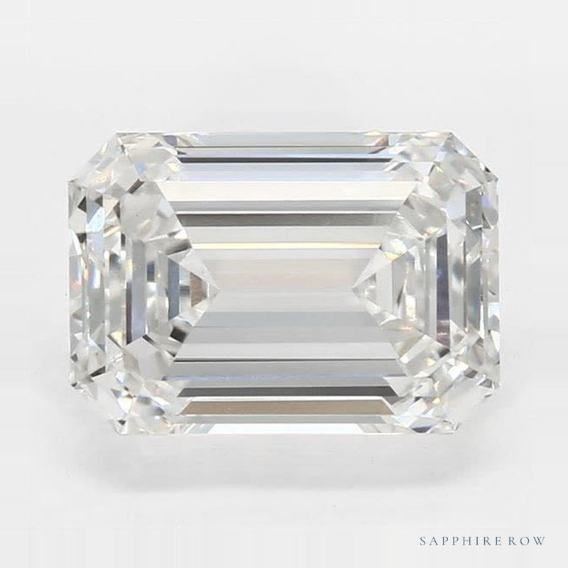 4.08 ct lab-grown diamond, emerald cut | Sapphire Row · cut6