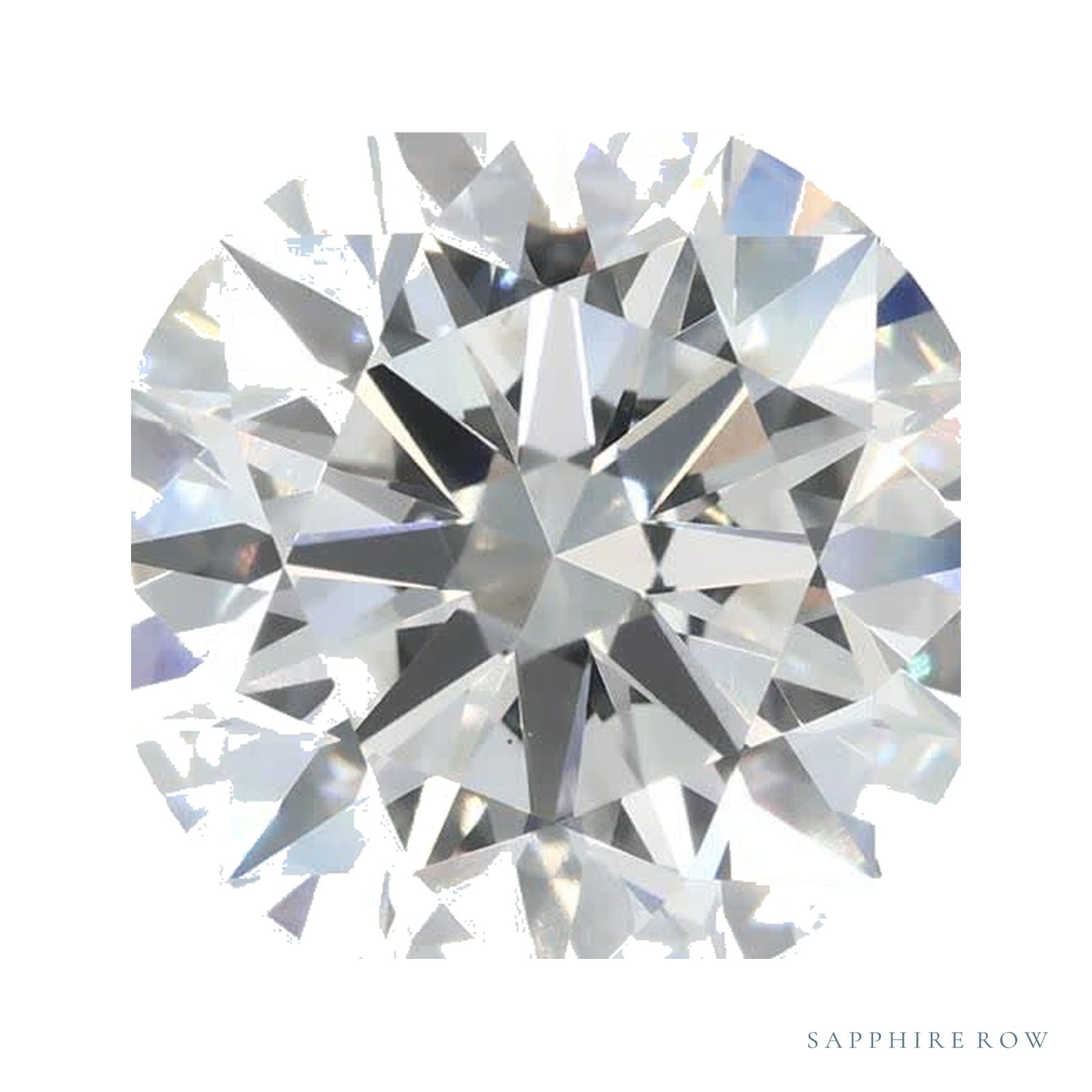 4.08 ct lab-grown diamond, round cut | Sapphire Row · cut4