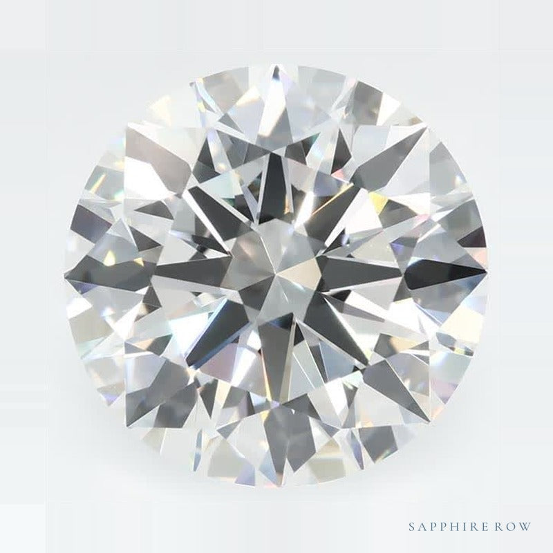 4.08 ct lab-grown diamond, round cut | Sapphire Row · cut7