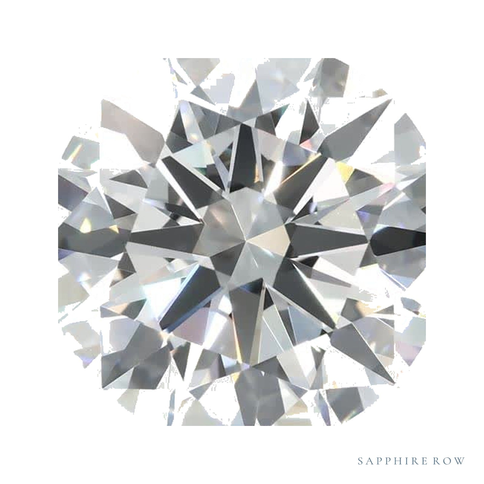 4.08 ct lab-grown diamond, round cut | Sapphire Row · cut4