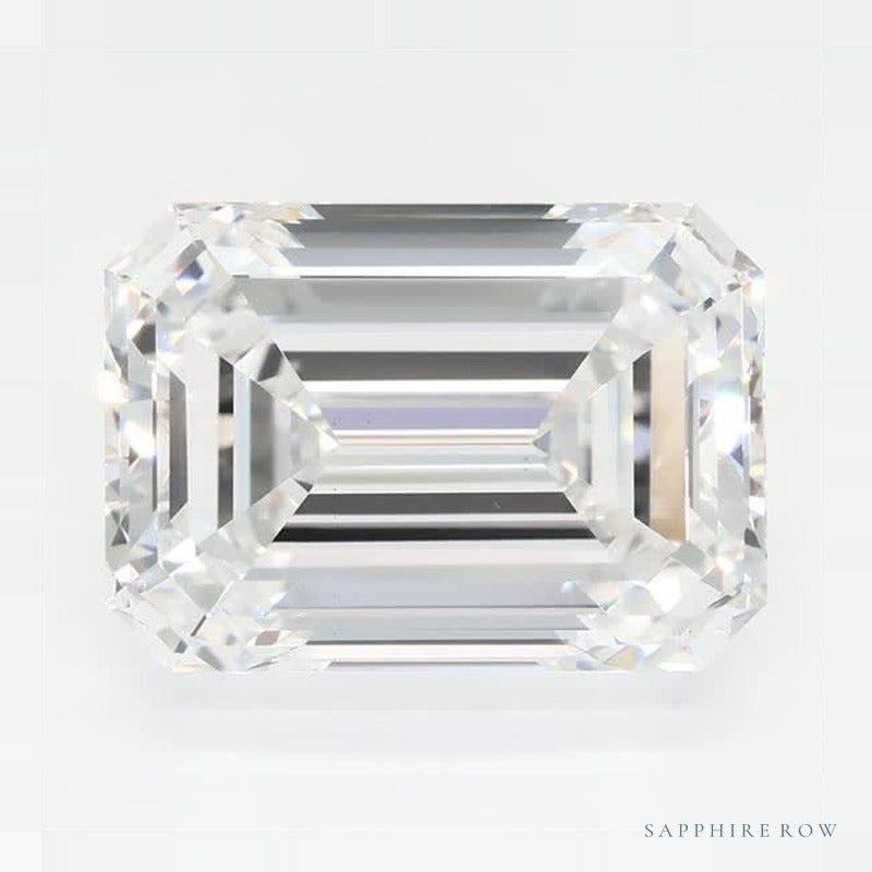 4.08 ct lab-grown diamond, emerald cut | Sapphire Row · cut7