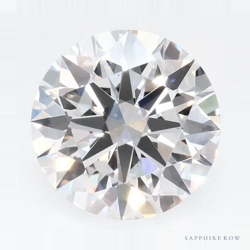 4.08 ct lab-grown diamond, round cut | Sapphire Row · cut7