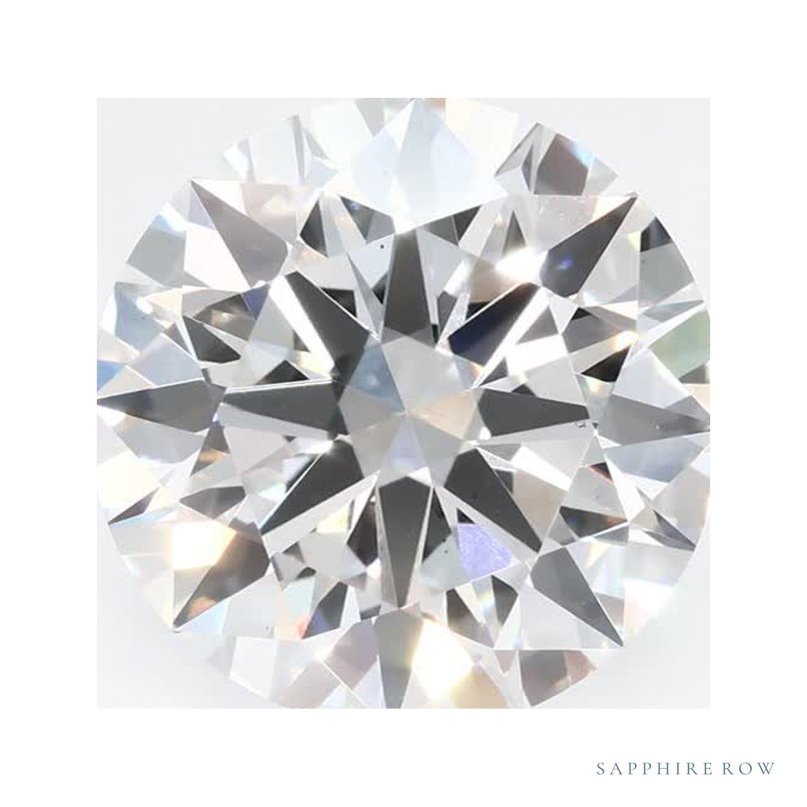 4.08 ct lab-grown diamond, round cut | Sapphire Row · cut4