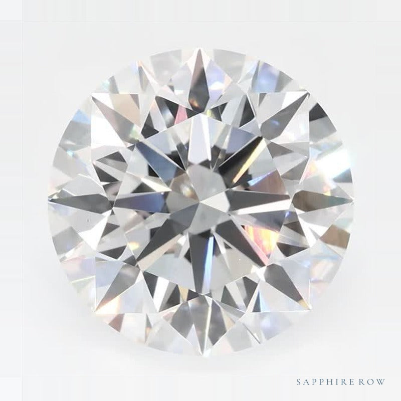 4.08 ct lab-grown diamond, round cut | Sapphire Row · cut7