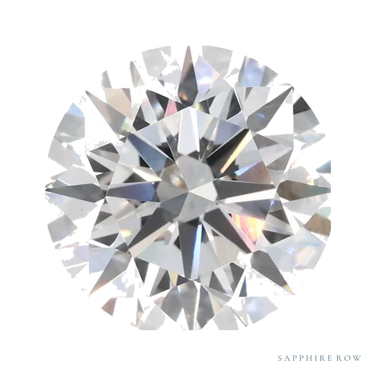 4.08 ct lab-grown diamond, round cut | Sapphire Row · cut4