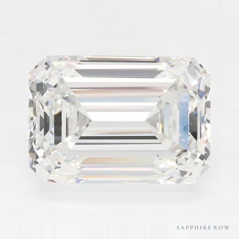 4.07 ct lab-grown diamond, emerald cut | Sapphire Row · cut7