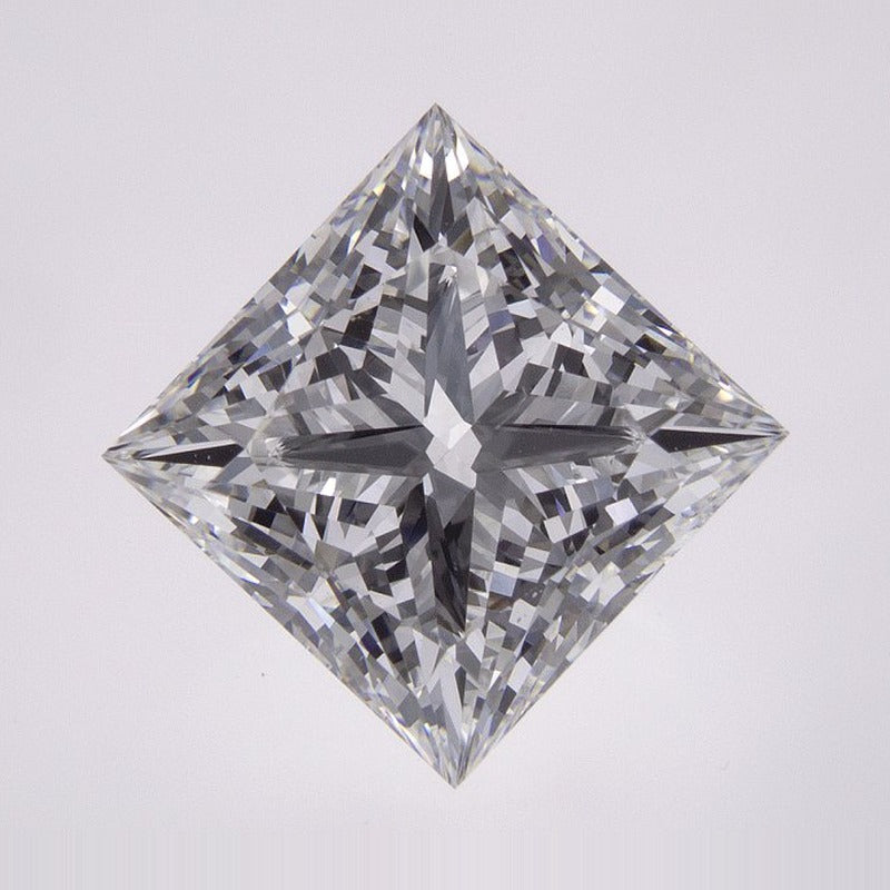 4.07 ct lab-grown diamond, square cut | Sapphire Row · cut7