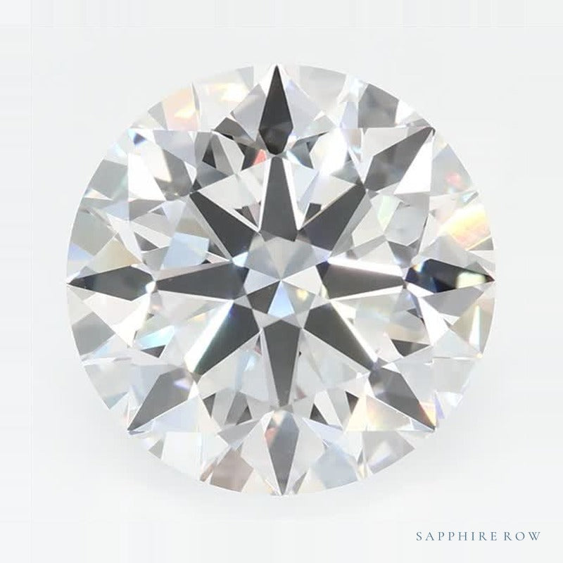 4.06 ct lab-grown diamond, round cut | Sapphire Row · cut7