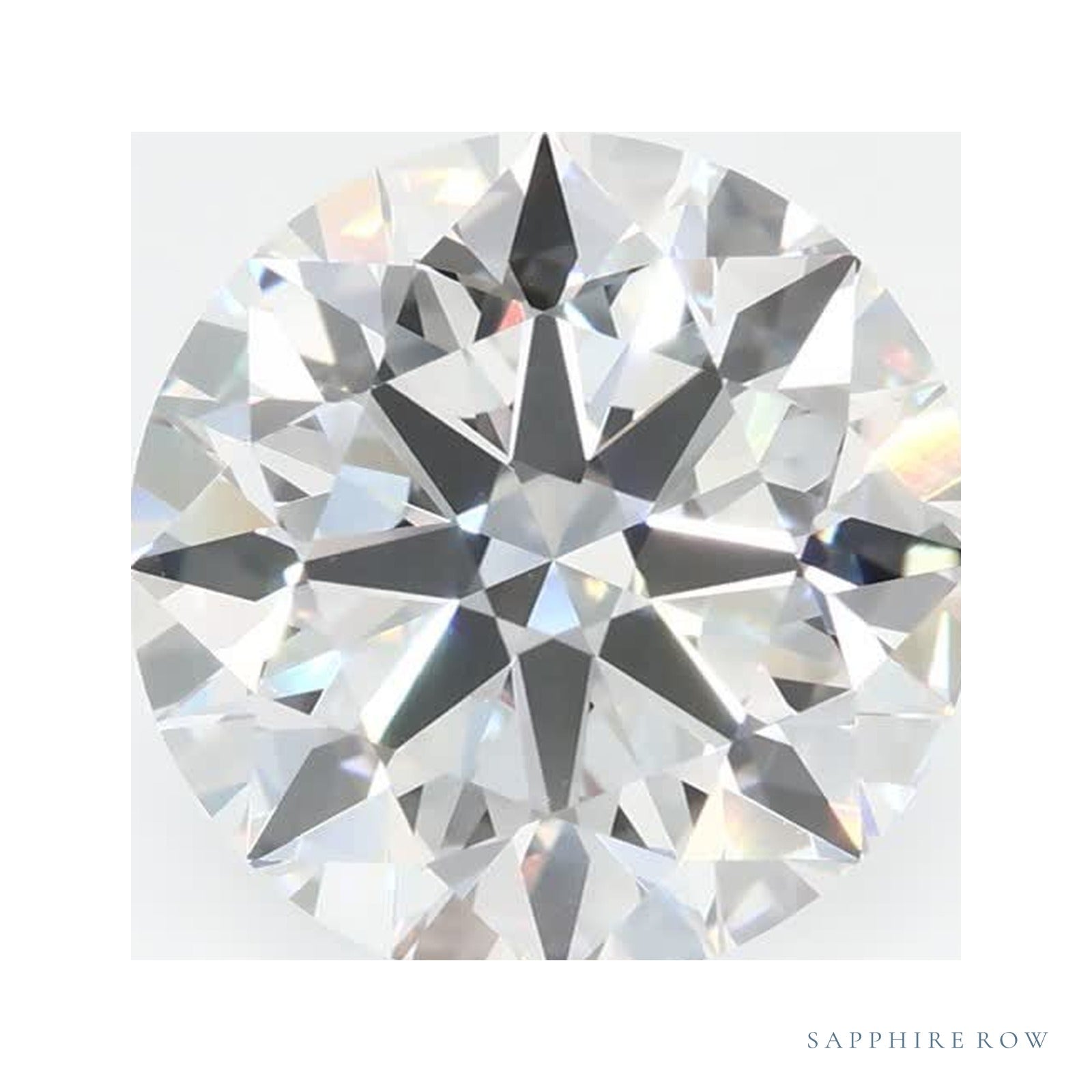 4.06 ct lab-grown diamond, round cut | Sapphire Row · cut4