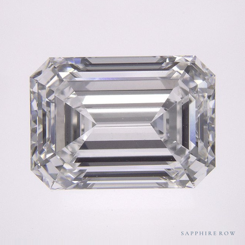 4.06 ct lab-grown diamond, emerald cut | Sapphire Row · cut6