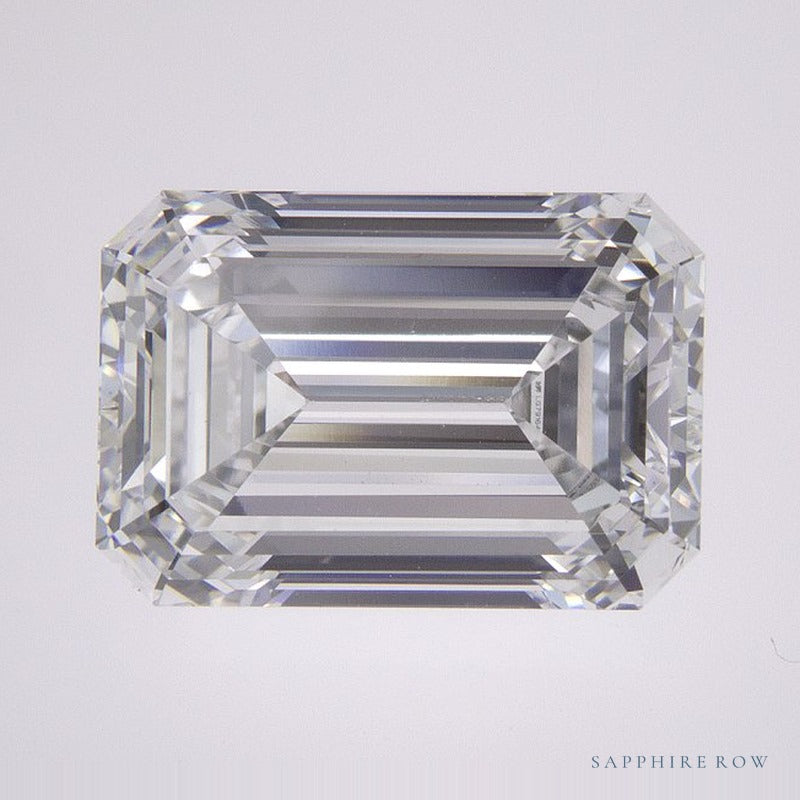 4.06 ct lab-grown diamond, emerald cut | Sapphire Row · cut6