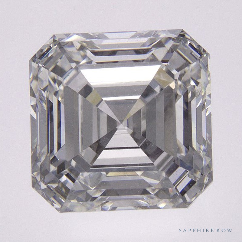 4.06 ct lab-grown diamond, asscher cut | Sapphire Row · cut7