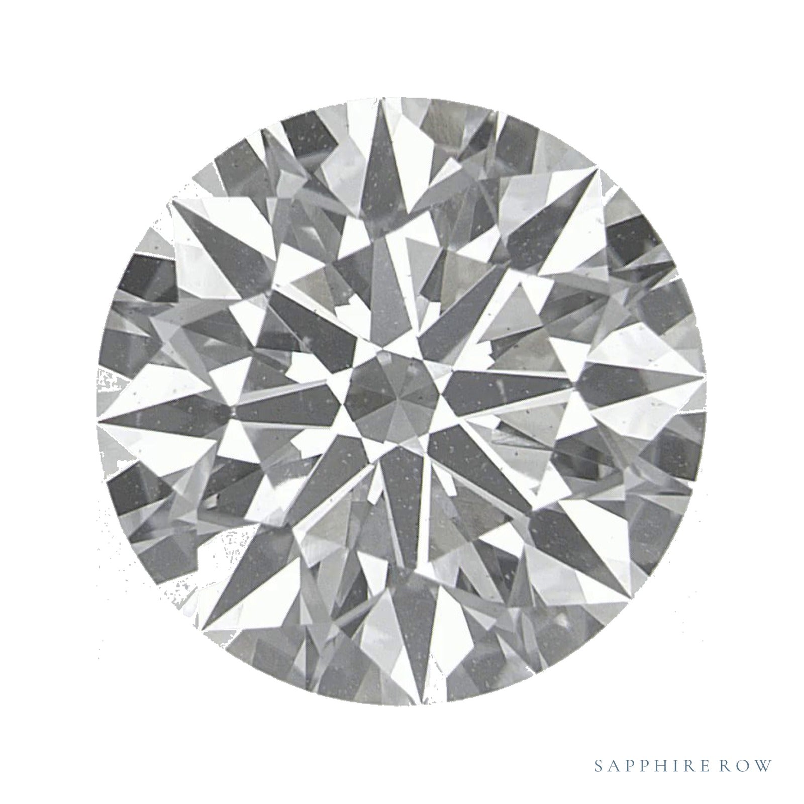 4.05 ct lab-grown diamond, round cut | Sapphire Row · cut4