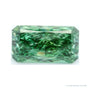 4.04 ct lab-grown fancy vivid green diamond, radiant cut | Sapphire Row · cut4