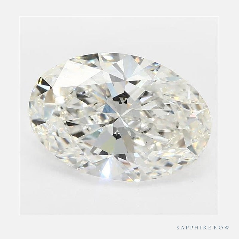 4.04 ct lab-grown diamond, oval cut | Sapphire Row · cut6