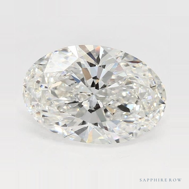 4.04 ct lab-grown diamond, oval cut | Sapphire Row · cut7