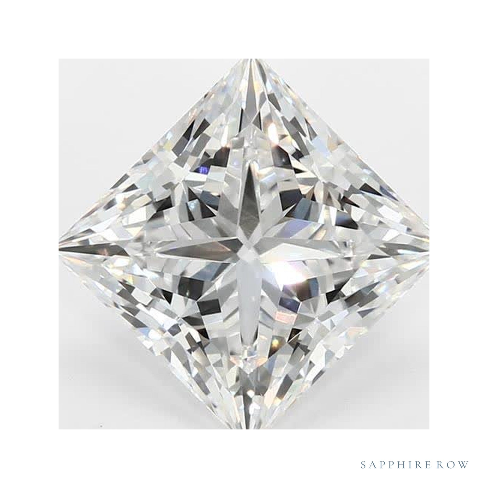 4.03 ct lab-grown diamond, square cut | Sapphire Row · cut4