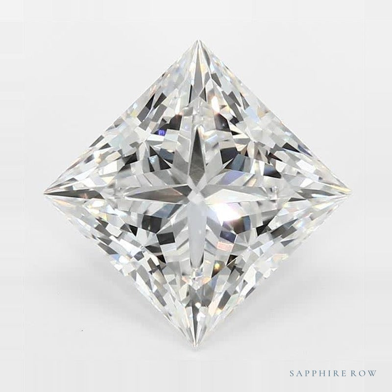 4.03 ct lab-grown diamond, square cut | Sapphire Row · cut7