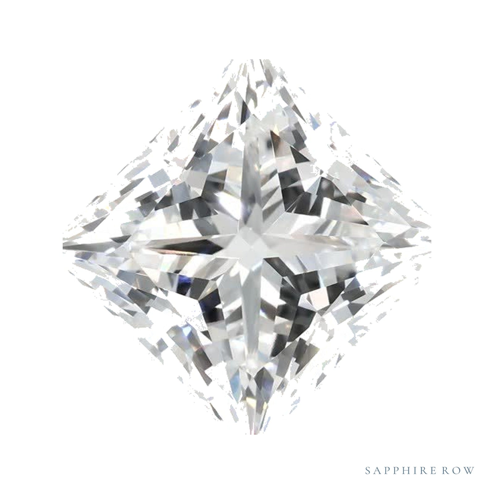 4.03 ct lab-grown diamond, square cut | Sapphire Row · cut4