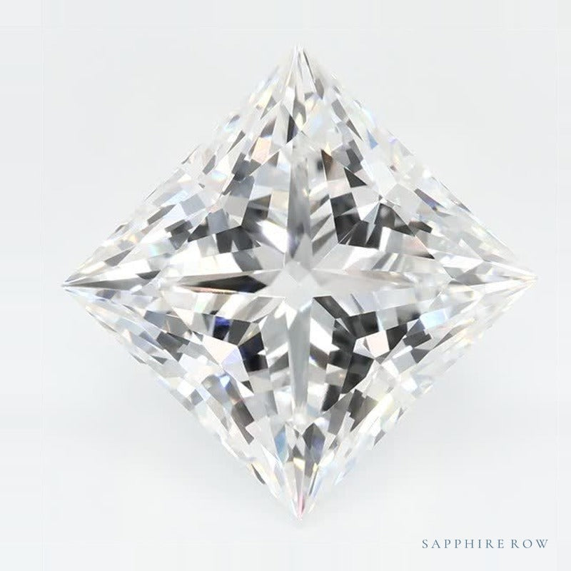 4.03 ct lab-grown diamond, square cut | Sapphire Row · cut7